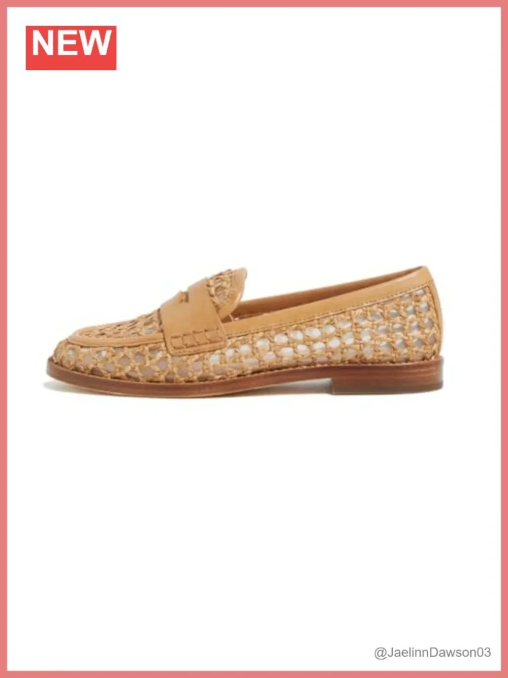 Woven Raffia Penny Loafers Slip-On Flats Womens Round Toe Padded